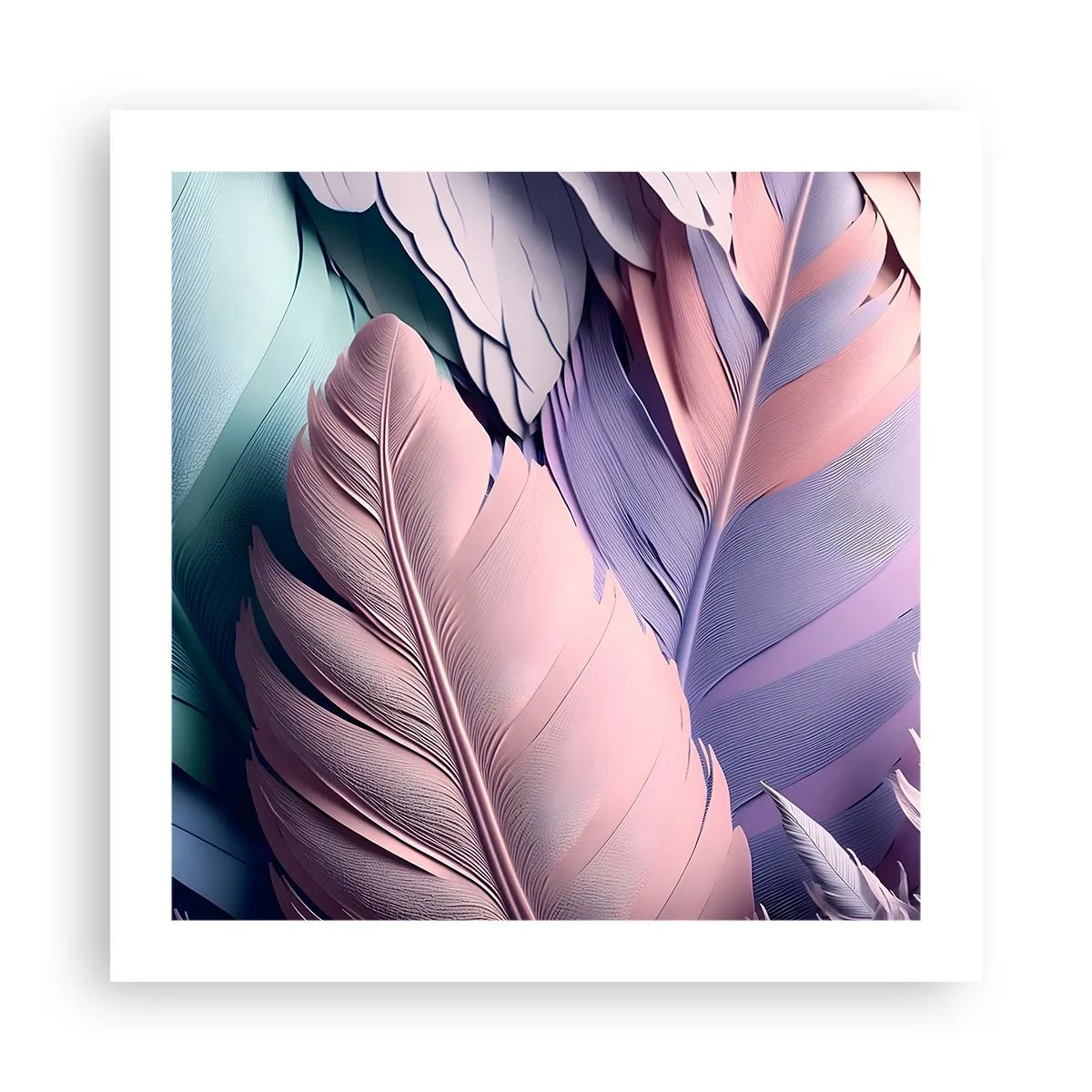 Affiche - Poster - Oiseau chic - 50x50 cm