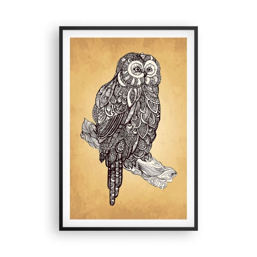 Affiche dans un cadre noir - Poster - Ornements complexes de sagesse - 61x91 cm