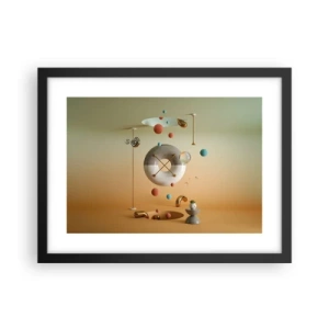 Affiche dans un cadre noir - Poster - Tout peut arriver - 40x30 cm