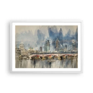 Affiche dans un cadre blanc - Poster - Londres dans toute sa splendeur - 70x50 cm