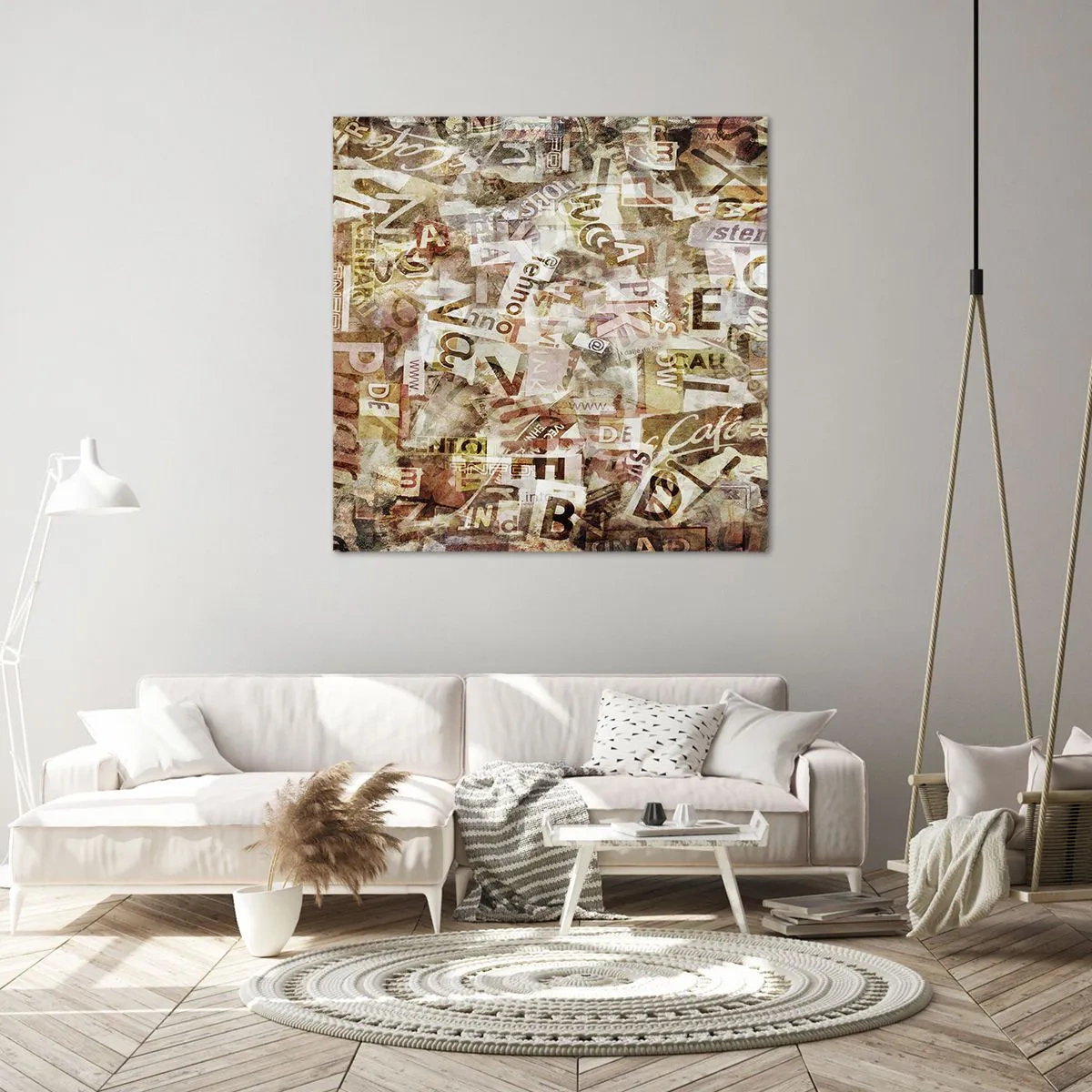 Impression sur toile - Image sur toile - J'unifie le bavardage - 50x50 cm