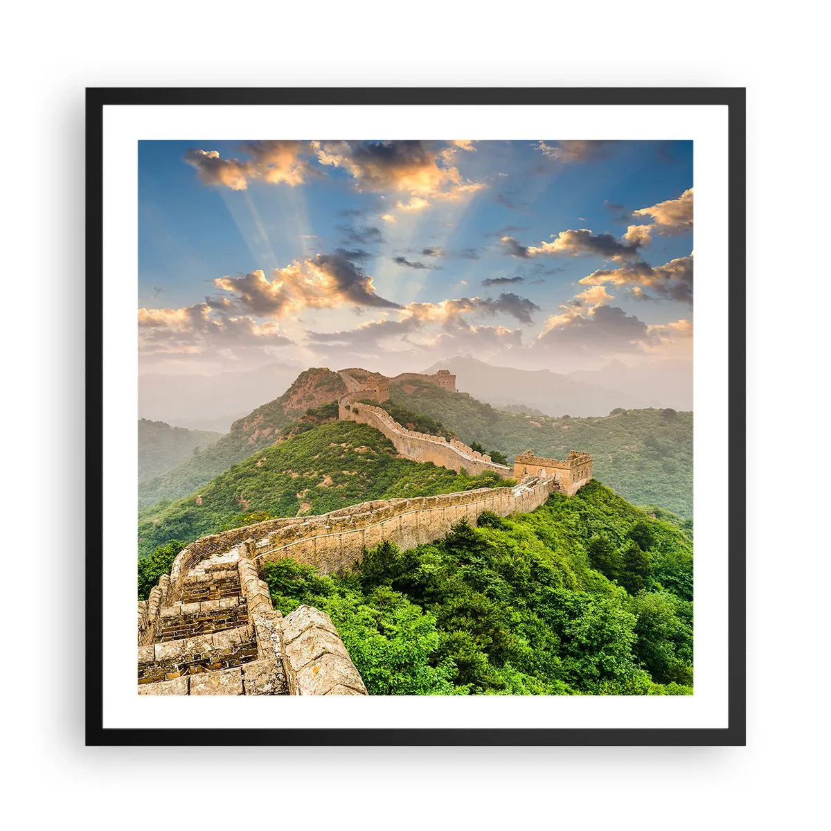 Affiche dans un cadre noir - Poster - Grandeur éternelle - 60x60 cm