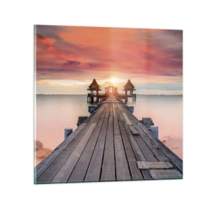 Impression sur verre - Image sur verre - L'Ouest à l'Est - 70x70 cm