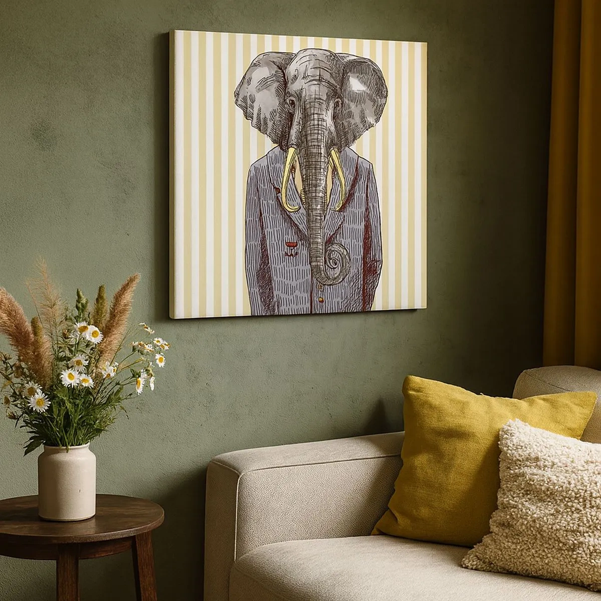 Impression sur toile - Image sur toile - Élégant par nature - 30x30 cm