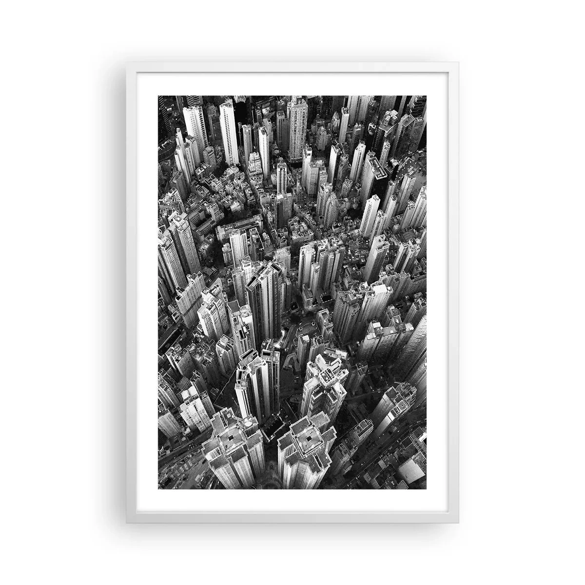 Affiche dans un cadre blanc - Poster - Toujours de plus en plus haut - 50x70 cm