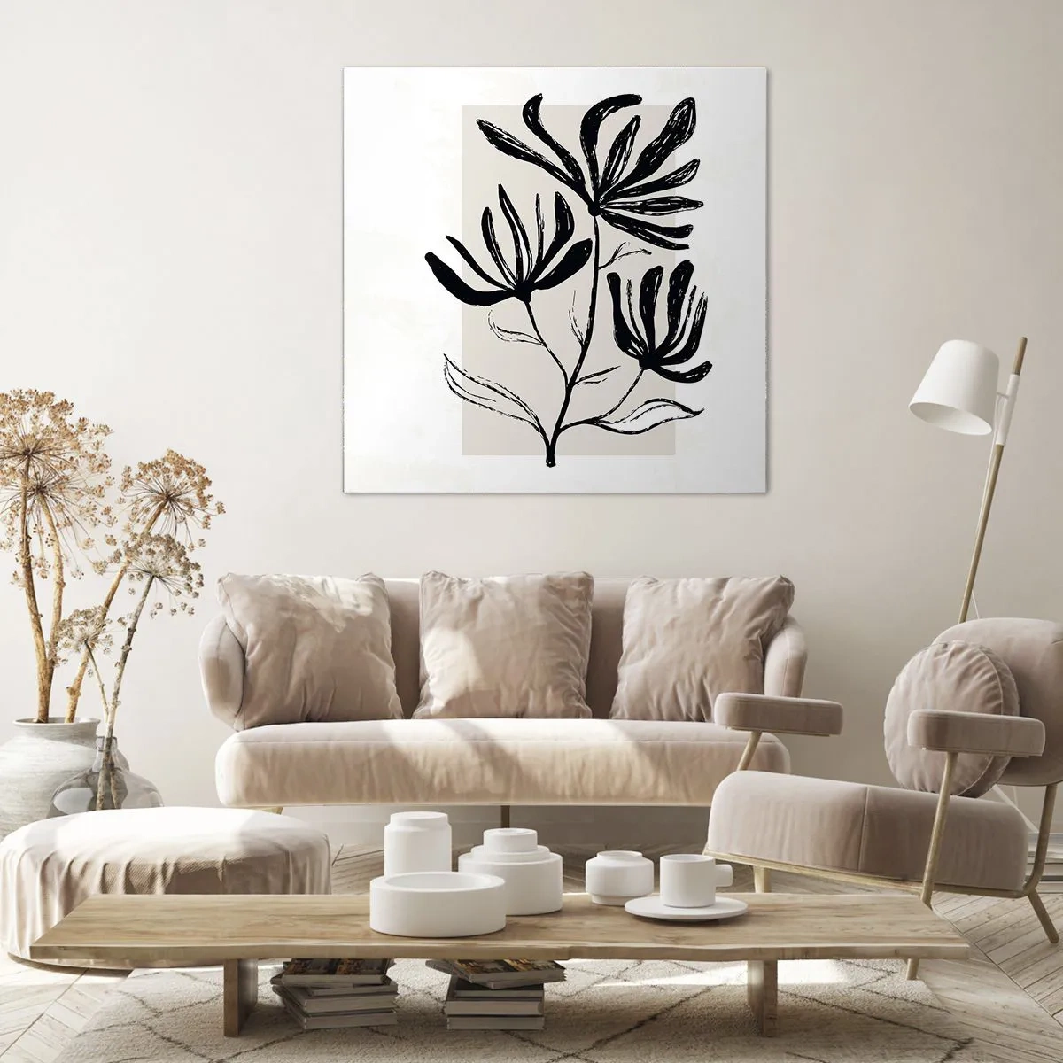 Impression sur toile - Image sur toile - Esquisse pour l'herbier - 40x40 cm