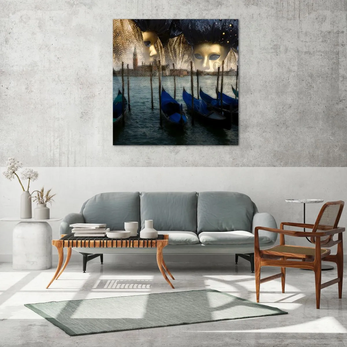 Impression sur verre - Image sur verre - Il est temps de commencer le carnaval - 70x70 cm