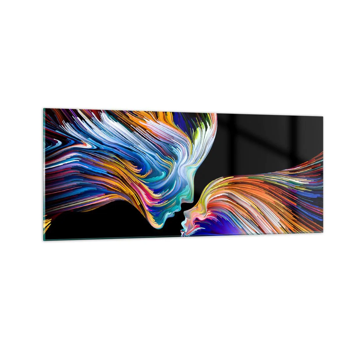 Impression sur verre - Image sur verre - Une fusion d'énergie et de lumière - 100x40 cm