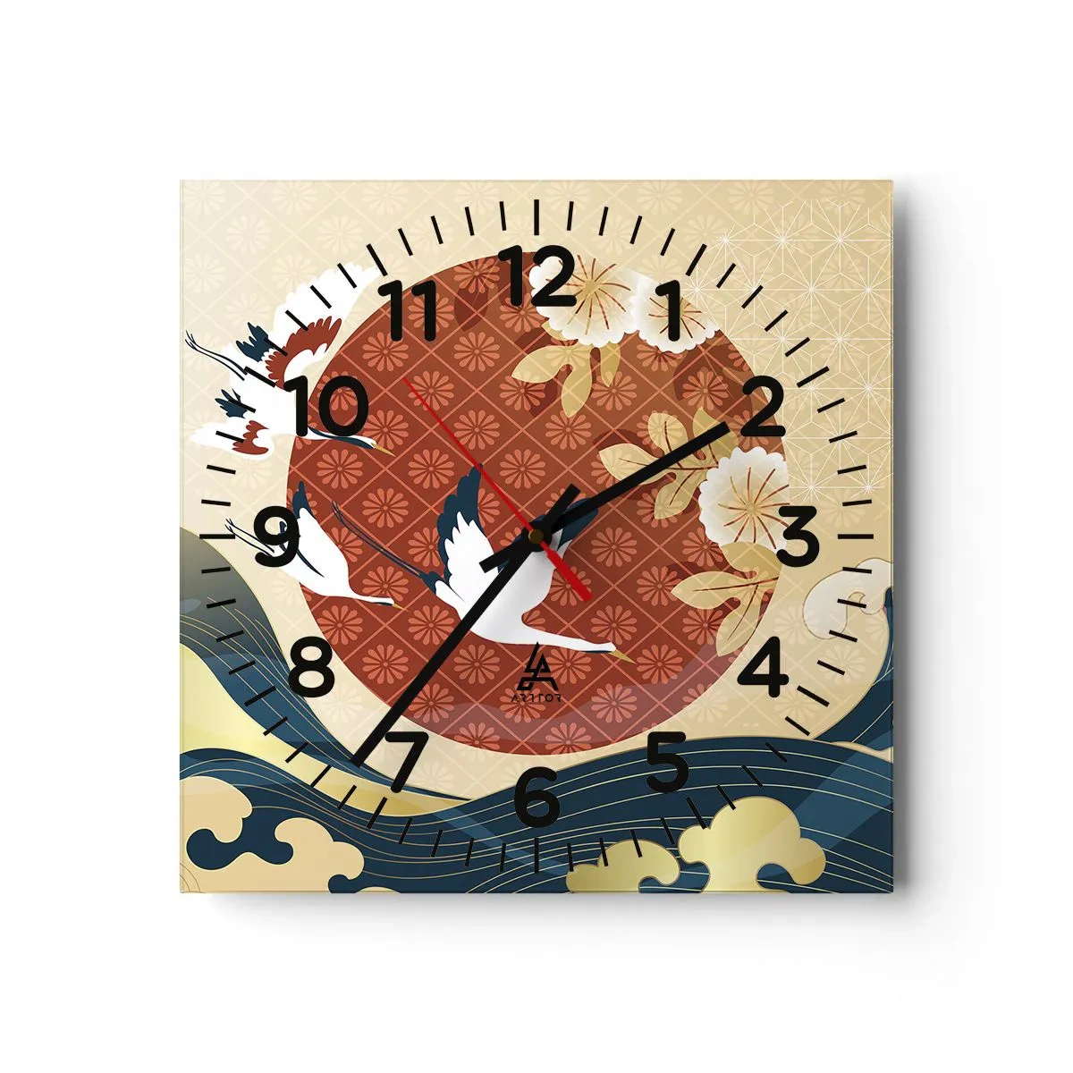 Horloge murale - Pendule murale - Conte japonnais - 40x40 cm