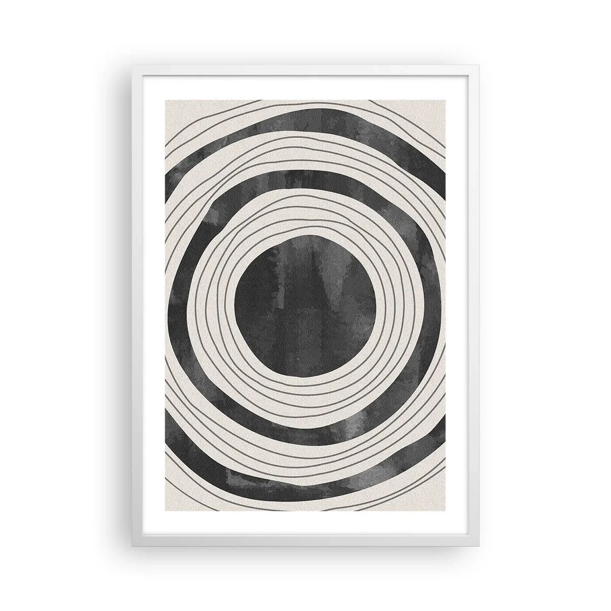 Affiche dans un cadre blanc - Poster - Droit au but - 50x70 cm