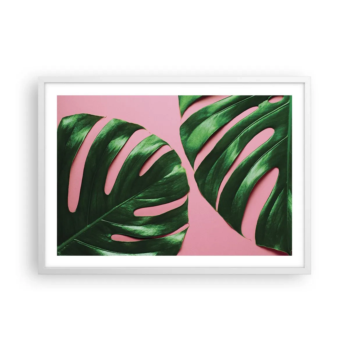 Affiche dans un cadre blanc - Poster - Rendez-vous vert - 70x50 cm