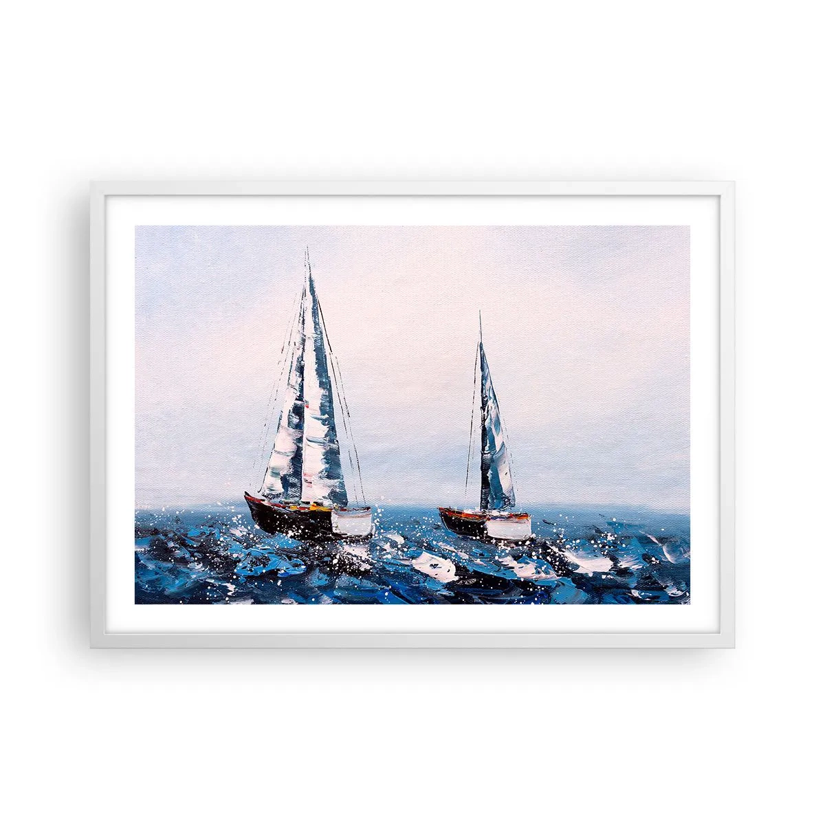 Affiche dans un cadre blanc - Poster - Confrérie du vent - 70x50 cm