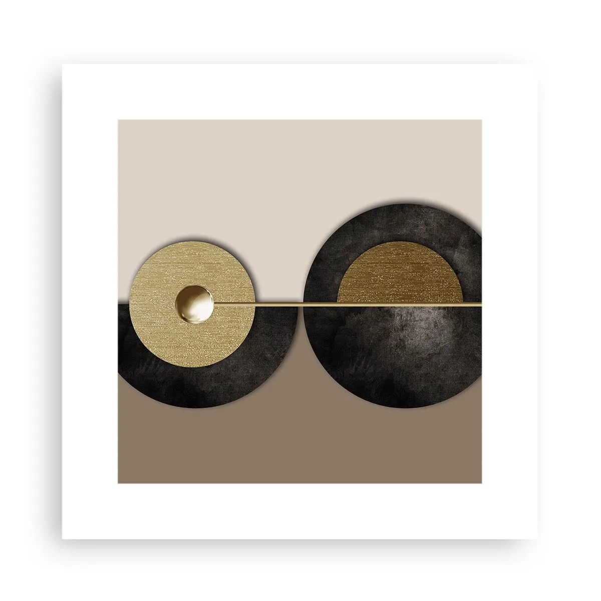 Affiche - Poster - Variations autour du cercle - 30x30 cm
