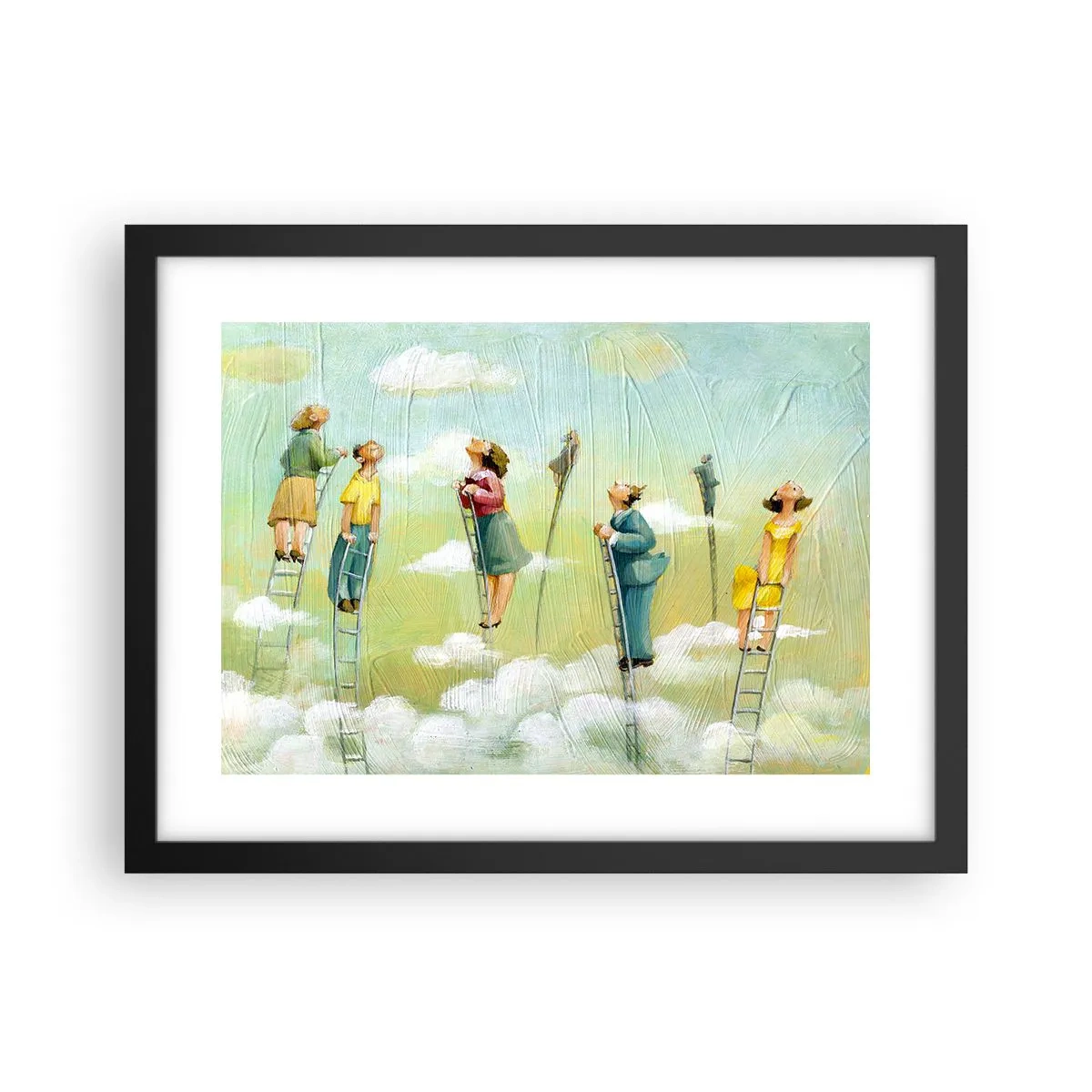 Affiche dans un cadre noir - Poster - Derrière ton rêve - 40x30 cm