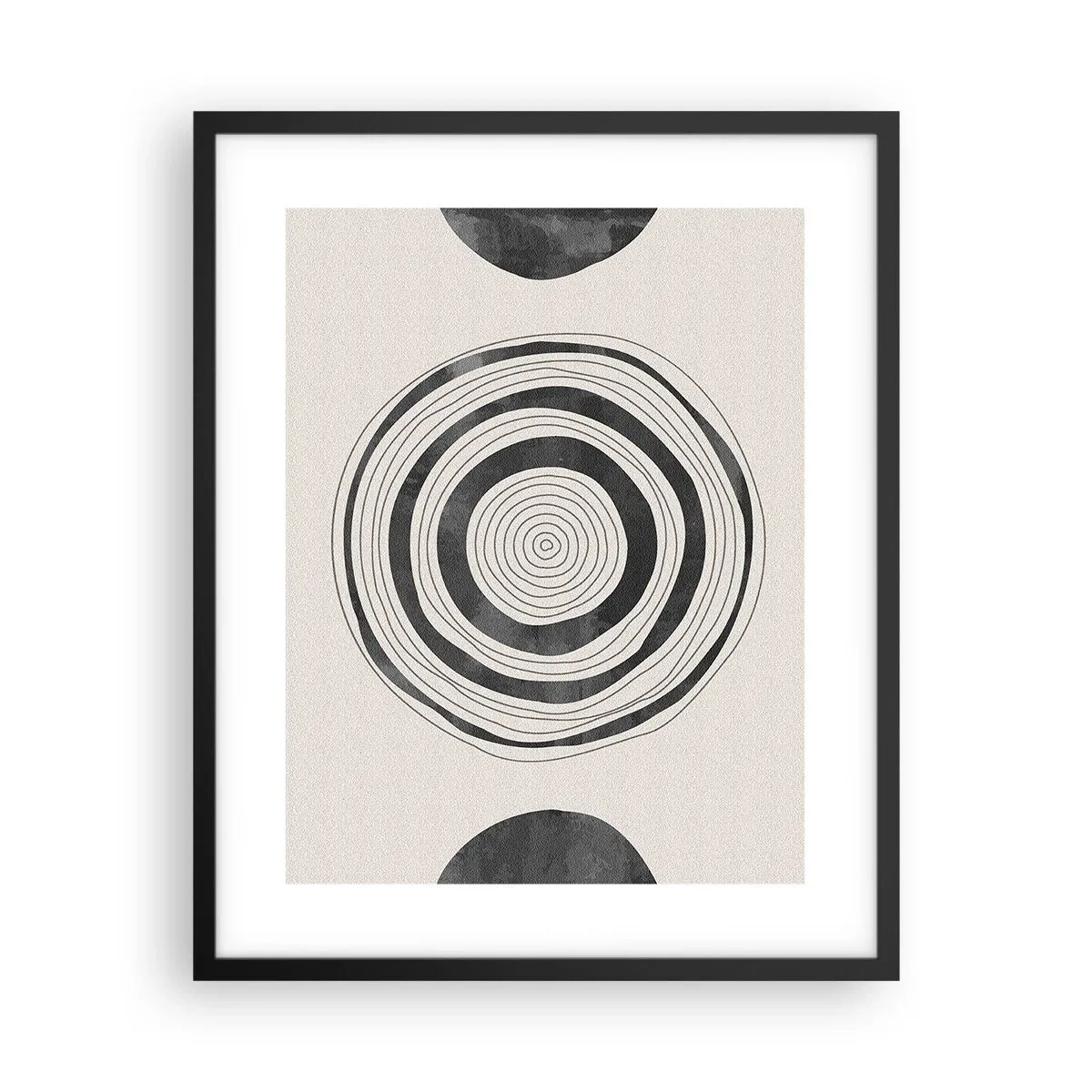 Affiche dans un cadre noir - Poster - Ce qui est important c'est ce qu'il y a entre les deux - 40x50 cm