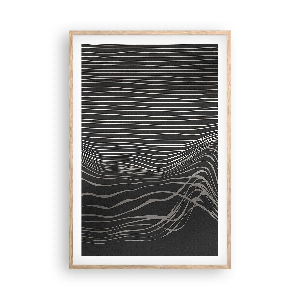 Affiche dans un chêne clair - Poster - Rythme et accent - 61x91 cm