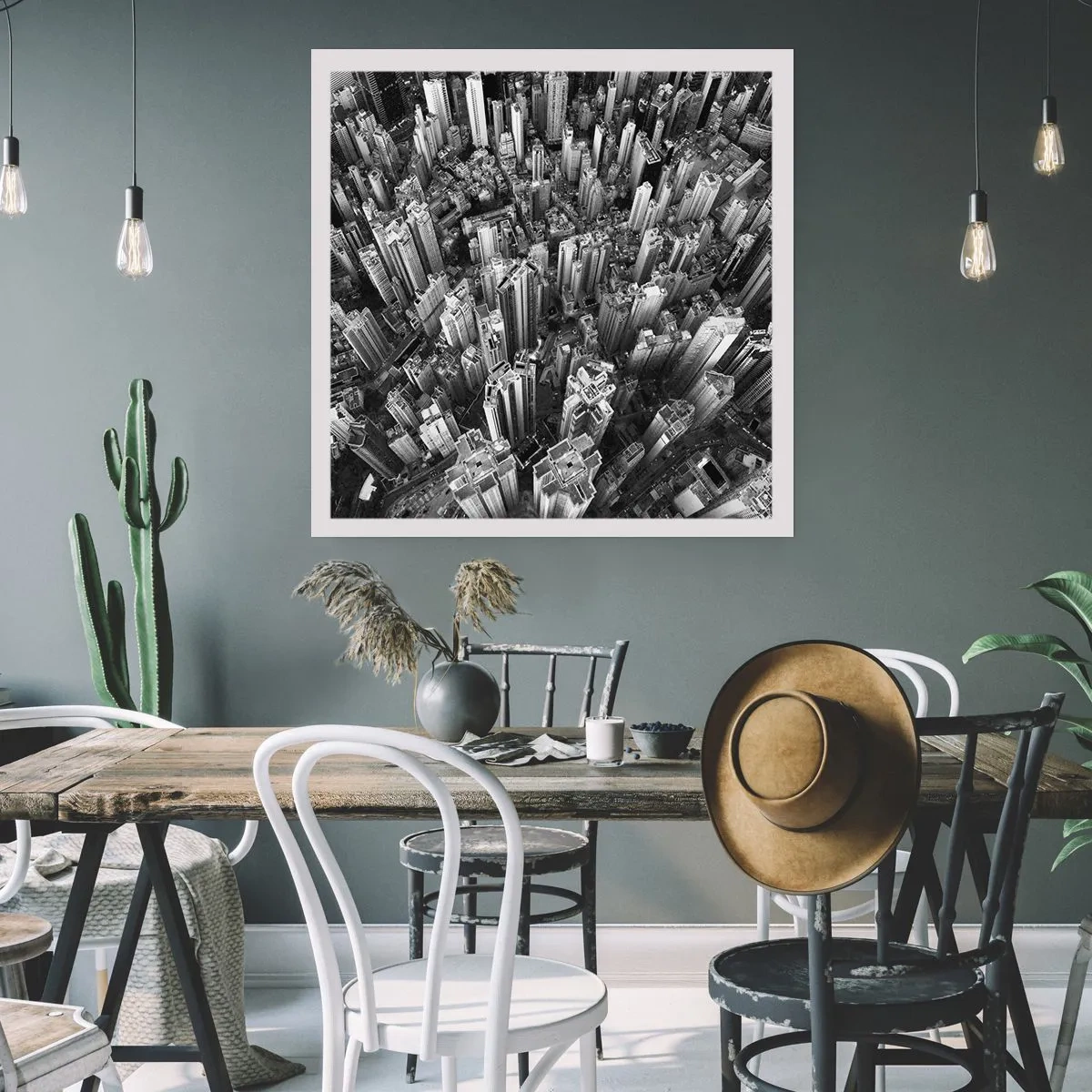 Affiche - Poster - Toujours de plus en plus haut - 60x60 cm