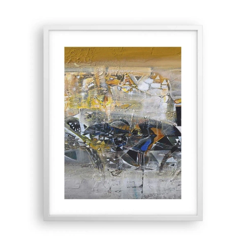 Affiche dans un cadre blanc - Poster - Tout se met en place - 40x50 cm