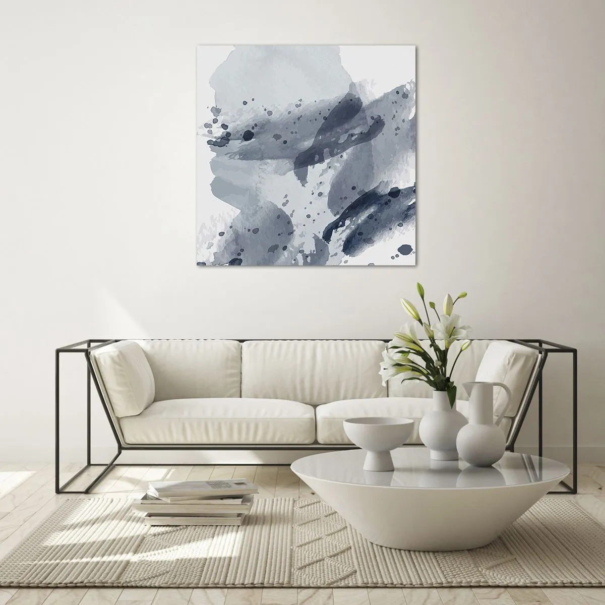 Impression sur verre - Image sur verre - Étude de la nature de l'eau - 40x40 cm