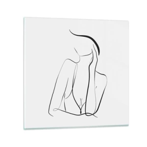 Impression sur verre - Image sur verre - Sur les vague d'un rêve - 70x70 cm