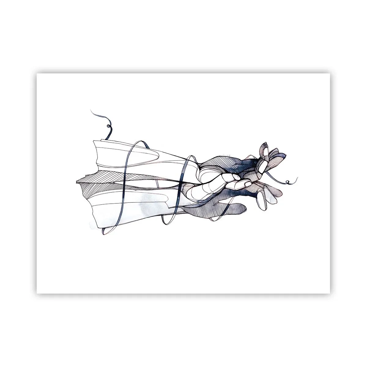Affiche - Poster - Étude du touché - 40x30 cm
