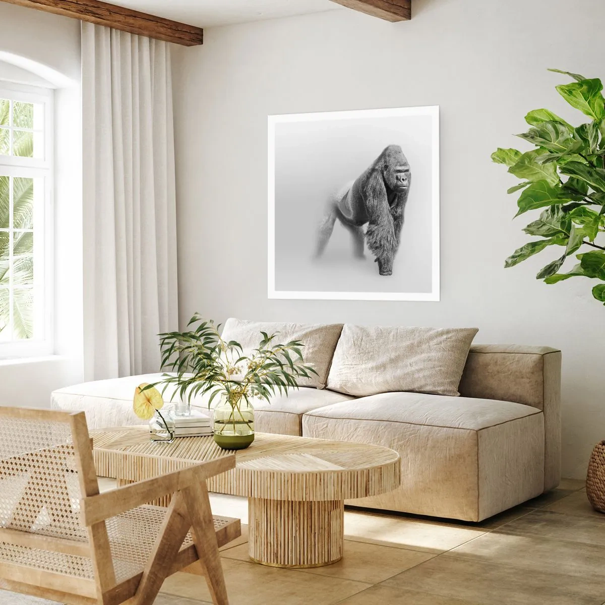 Affiche - Poster - Confiant en sa force - 40x40 cm