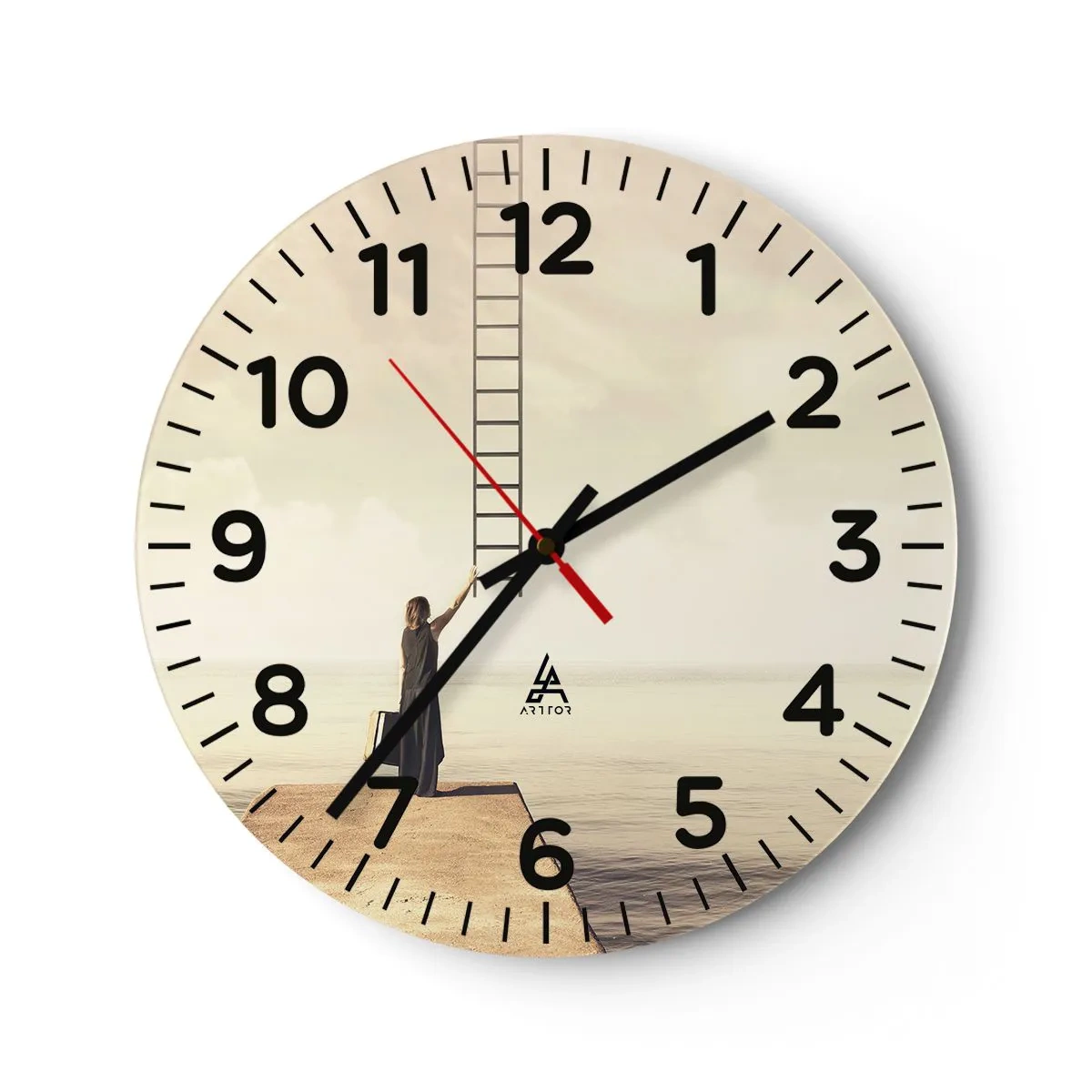 Horloge murale - Pendule murale - Voyage magique - 40x40 cm