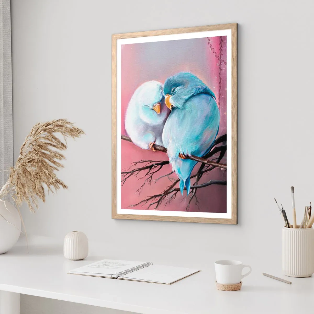 Affiche dans un chêne clair - Poster - Que dire de plus?... - 40x50 cm