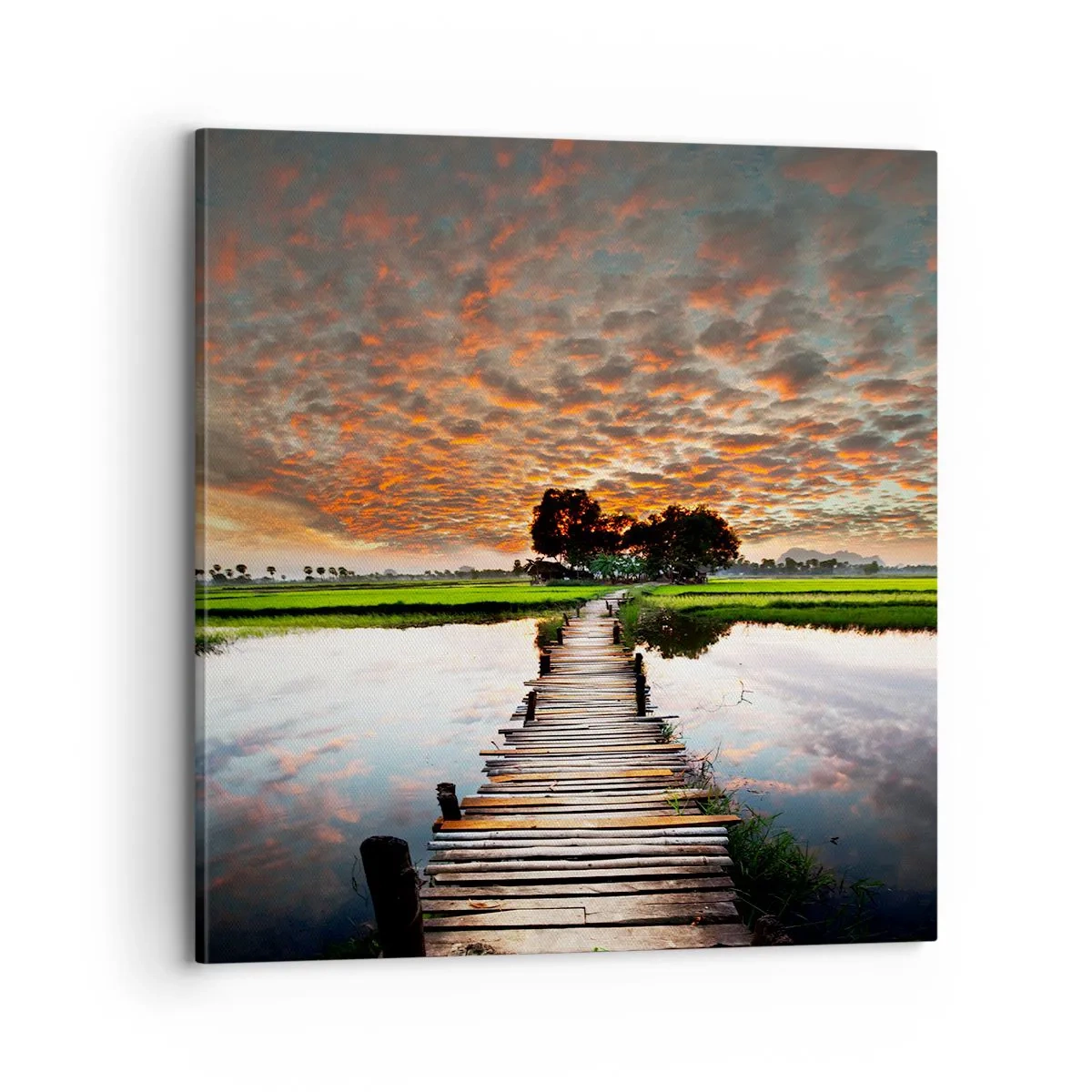 Impression sur toile - Image sur toile - Étendez vos bras - respirez - 70x70 cm
