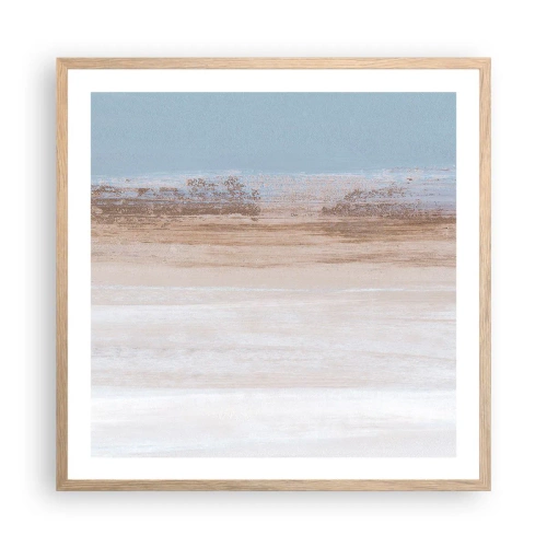 Affiche dans un chêne clair - Poster - Paysage ambigu - 60x60 cm