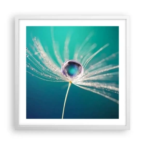 Affiche dans un cadre blanc - Poster - Moment mystique - 50x50 cm