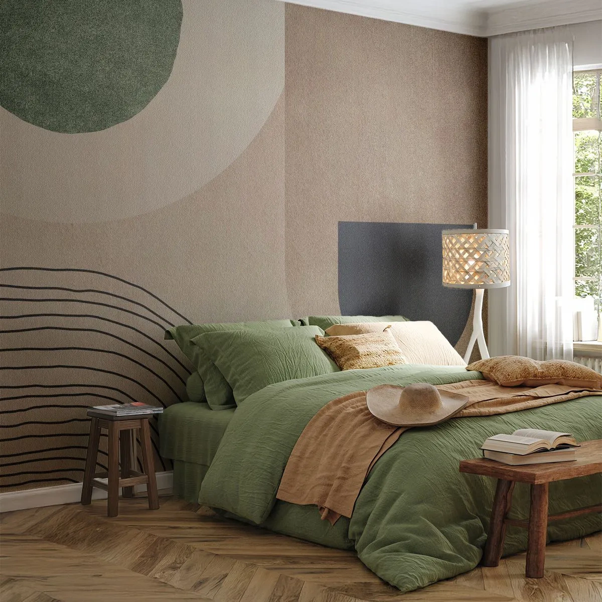 Papier Peint Photo Standard Eco - La douceur de l'ovale - Minimalisme, Morceau, Abstraction - 200x140 cm