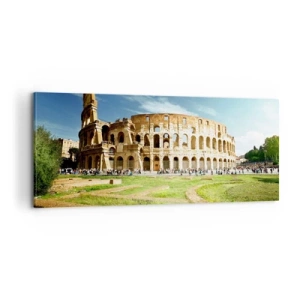 Impression sur toile - Image sur toile - On entend encore la détonation de l'arme - 100x40 cm