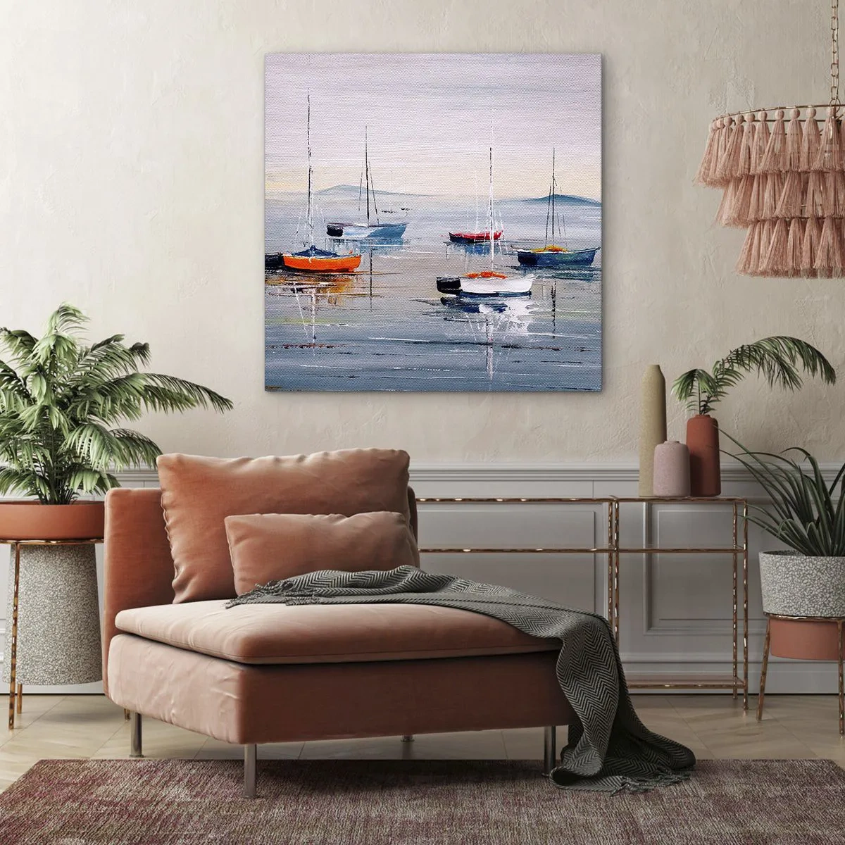 Impression sur toile - Image sur toile - Un repos bien mérité - 70x70 cm