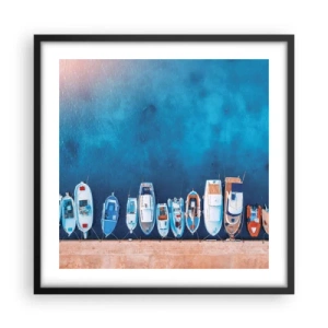 Affiche dans un cadre noir - Poster - En une seule fois - 50x50 cm