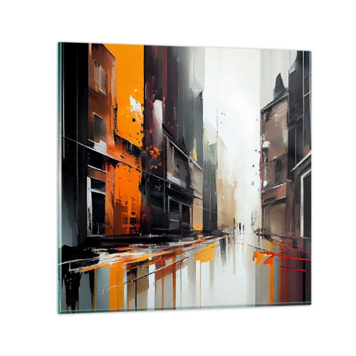 Impression sur verre - Image sur verre - Jour de pluie - 30x30 cm