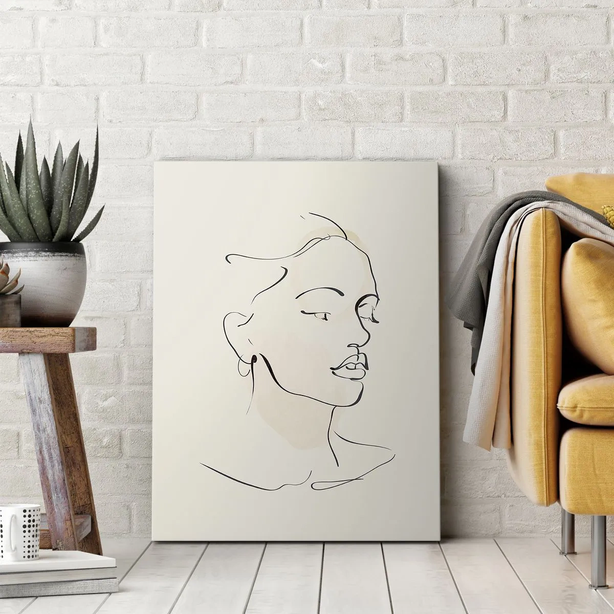 Impression sur toile - Image sur toile - Une ligne certaine - 55x100 cm