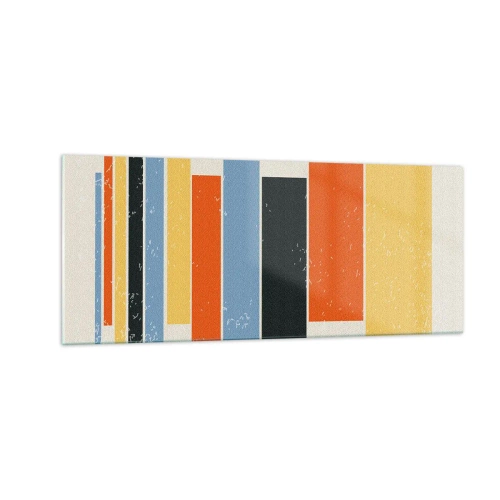 Impression sur verre - Image sur verre - Notation musicale - 100x40 cm