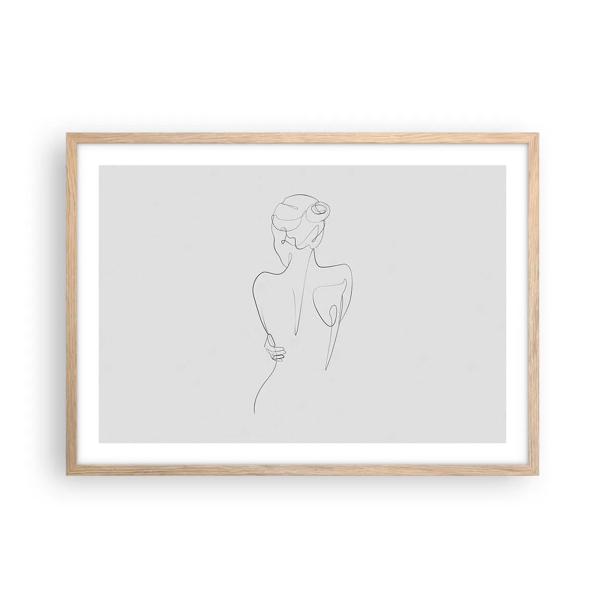 Affiche dans un chêne clair - Poster - Musique corporelle - 70x50 cm