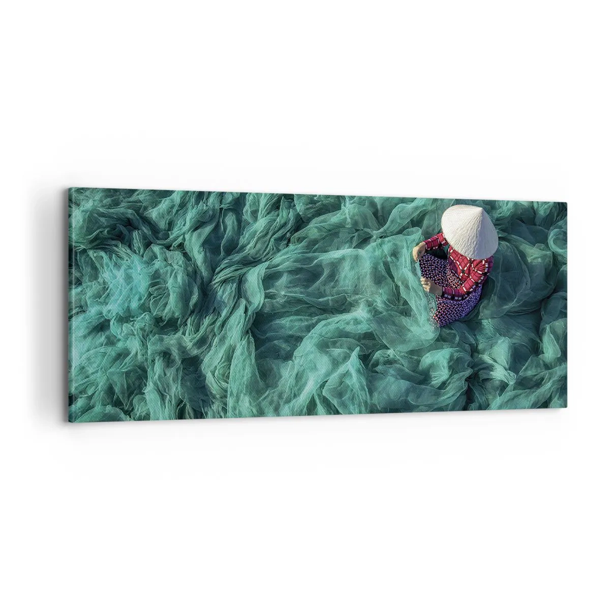 Impression sur toile - Image sur toile - Dans une mer de filet - 100x40 cm