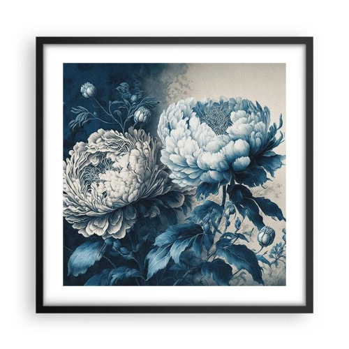 Affiche dans un cadre noir - Poster - Paire assortie - 50x50 cm
