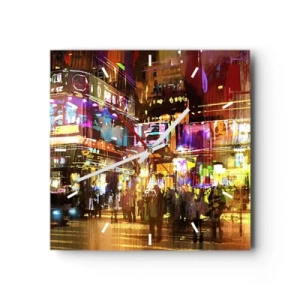 Horloge murale - Pendule murale - Dans une mer de lumière - 40x40 cm