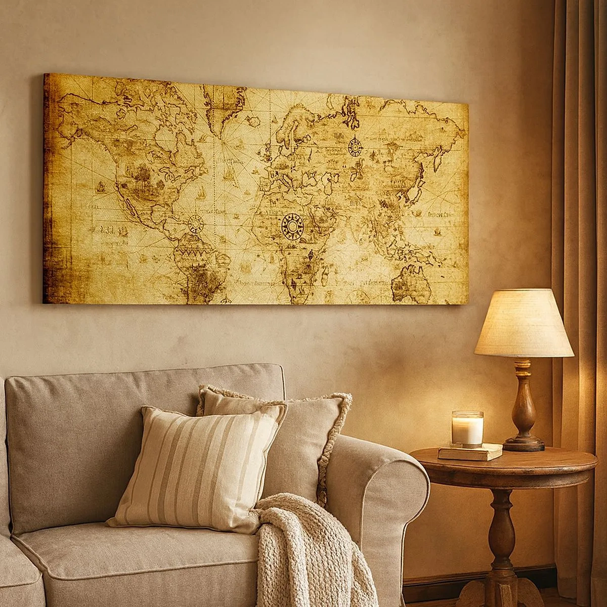 Impression sur toile - Image sur toile - Ce monde est bizarre - 100x40 cm