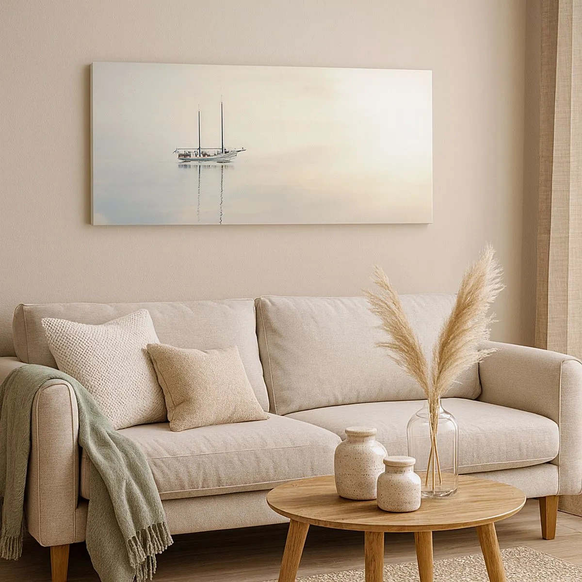 Impression sur toile - Image sur toile - Dans une mer de silence - 100x40 cm