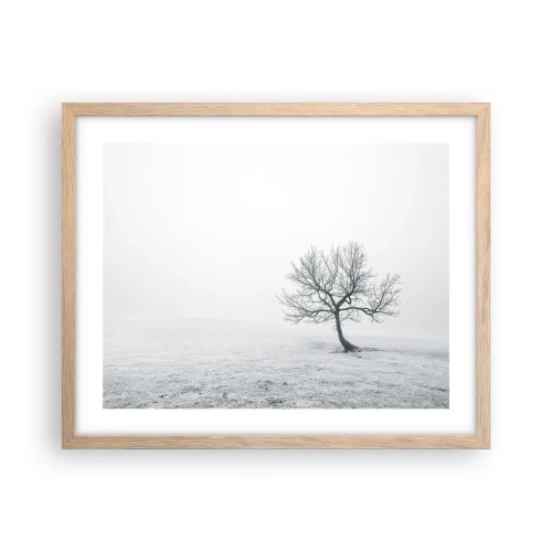 Affiche dans un chêne clair - Poster - Contre le néant - 50x40 cm