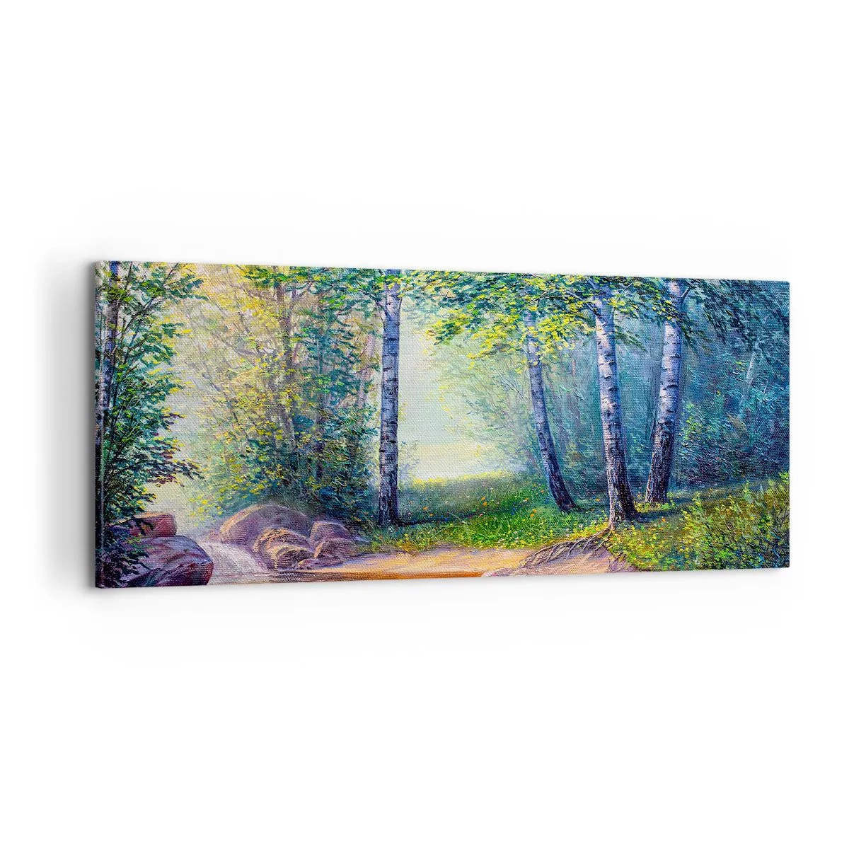 Impression sur toile - Image sur toile - Paysage idyllique - 100x40 cm