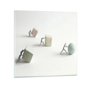 Impression sur verre - Image sur verre - Rien que la vie - 50x50 cm