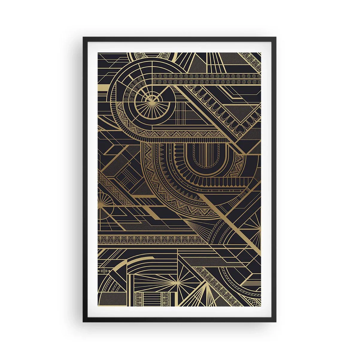 Affiche dans un cadre noir - Poster - Concept, idée, plan - 61x91 cm