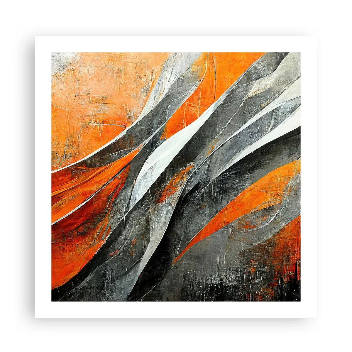 Affiche - Poster - Chaleur et froid - 60x60 cm