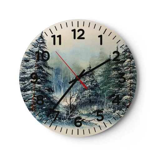 Horloge murale - Pendule murale - Prêt pour les fêtes - 30x30 cm